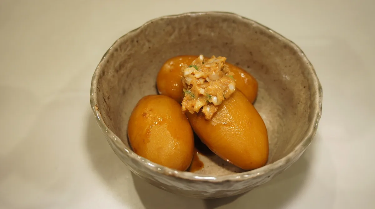 治助芋のネギ味噌(じすけいものねぎみそ)